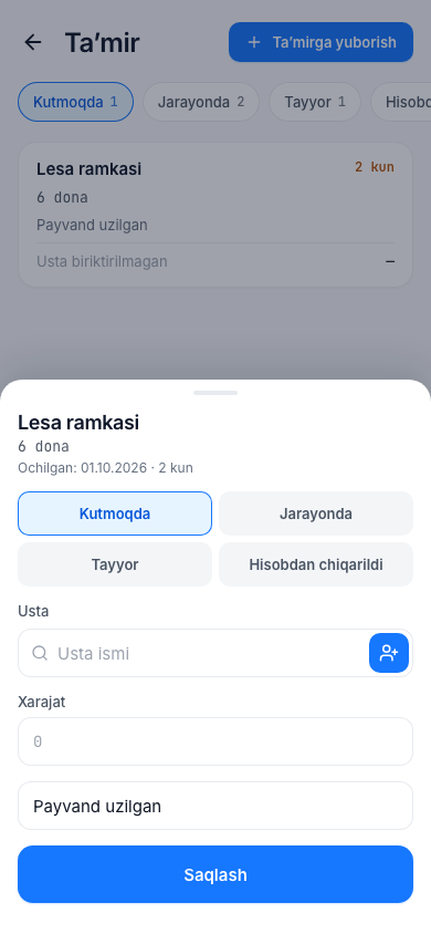 Taʼmir kartasi